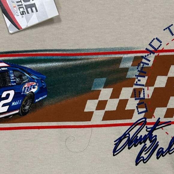 Vintage New With Tags Rusty Wallace Sz M T Shirt Chase Authentics - Picture 3 of 9